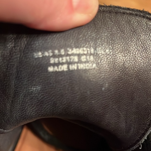 Frye size men 8.5 women’s size 10 cap toe lace zip black leather ankle boots - Picture 7 of 13